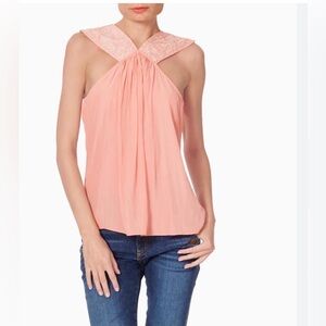 Ramy Brook Darby Coral Halter Blouse